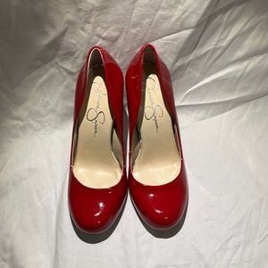 New .. Jessica Simpson Red Pump. Size 7.